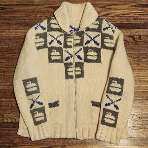 Vintage Cowichan Curling Sweater